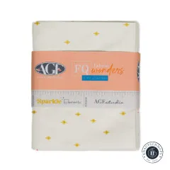 Frontalansicht des gefalteten Bundles mit Banderole Sparkle Elements.