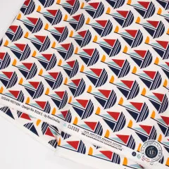 Webkante des Canvas mit Aufdruck Ocean Motion, Design by RouCouCou und Cloud 9 Organic Cotton