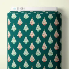 Cloud 9 Fabrics - Bright Holiday - Vintage Ceramic Trees