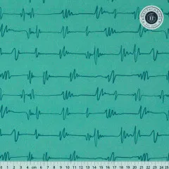 Cloud 9 Fabrics - High Gear - Wavelenghts Turquoise