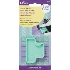 Clover Nahtführung Seam Guide 9601 Verpackung frontal mit mintgrüner Nähhilfe