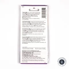 Rückseite der Clover Verpackung mit Produktmerkmalen, Materialangaben und Barcode