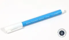 Blau-weißer Clover Water Erasable Marker Fine ohne Verpackung liegend