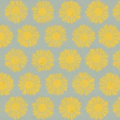 Detailansicht des Sunshine-Musters in der zarten Farbvariante "Sky Blue".