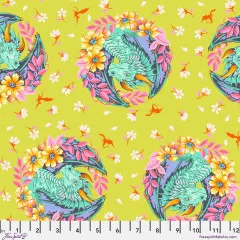 Tula Pink Baumwoll Designerstoff - Legendary - Dragon Ball She - Apple