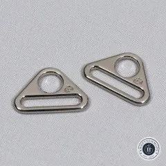 ByAnnie's - 1inch Triangle Ring flat - Nickel