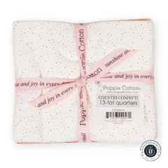 Etikett mit Kollektionsname Country Confetti, Angabe 13 Fat Quarters und Artikelnummer CC20212