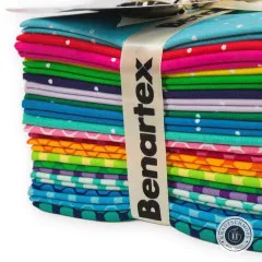 Etikett mit Kollektionsname Octadot, Designerin Sugaridoo Quilt Studio und Angabe 20 Fat Quarters