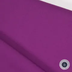 Detailaufnahme der gefalteten Stoffkante in Grape