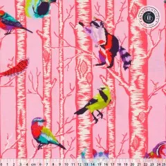Tula Pink Baumwoll Designerstoff - Full Moon Forest II - Family Tree Honey