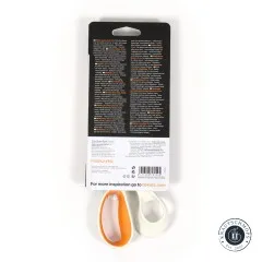 Rückseite der Fiskars Amplify Verpackung mit mehrsprachigen Produktangaben, EAN und Barcode