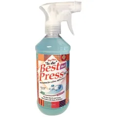 Best-Press-Flasche mit herausgeklapptem Trigger-Sprühkopf in Nahaufnahme.