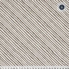 Bookish Between the Lines: diagonale braune Streifen auf cremefarbenem Fond, Gesamtansicht