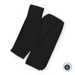 Aufgerolltes ByAnnie's Polypro-Gurtband in Schwarz, freigestellt