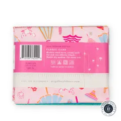 Rückseite des Island Life Bundles mit Banderole, Pflegehinweisen, Barcode und Artikelnummer FQW-ISL