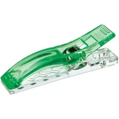 Nahaufnahme einer einzelnen Clover Jumbo Wonder Clip mit sichtbarer Metallfeder