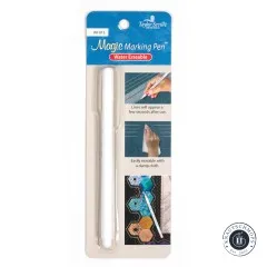 Frontalansicht der Verpackung des Taylor Seville Magic White Marking Pen, wasserlöslich.
