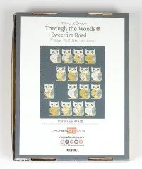 Rückseite der Moda Verpackung mit Quiltbild, Größenangabe 49 x 58 Zoll und Artikelnummer KIT43110