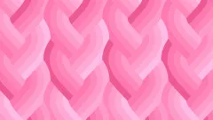 Nahaufnahme des Flechtmusters der Echo-Kollektion in zartem Rosa