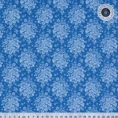 Blumenbouquet-Streifenmuster, Nahaufnahme mit Zentimeter-Lineal