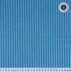 Riley Blake Baumwoll Designerstoff - 1/8" Tonal Stripe - Denim