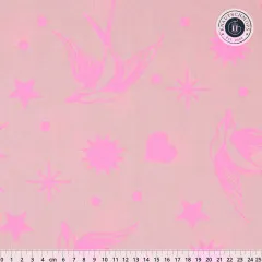Tula Pink Baumwoll Designerstoff - Tula's True Colors - Neon Fairy Flakes - Cosmic