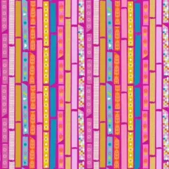 Nahtlose Nahaufnahme des Washi-Tape-Musters auf Magenta ohne Maßstab und Logo.
