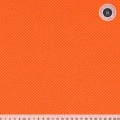 Tula Pink Baumwoll Designerstoff - True Colors - On the Grid - Salmon