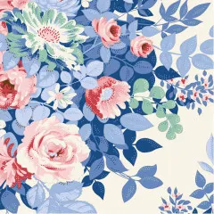 Detailaufnahme einer Bouquet-Ecke mit Chrysantheme, Rosen und Mohn