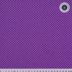 Tula Pink Baumwoll Designerstoff - True Colors - On the Grid - Mysterious