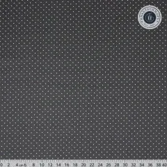 Größere Musterübersicht des Punkte-Musters „Tiny Dots" in Carbon, Lineal (0–40 cm) zum Größenvergleich.