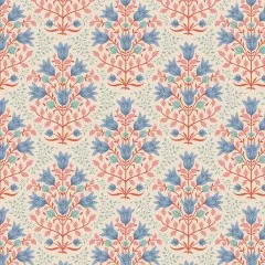 Musterwiederholung des Tulpen-Blütendesigns in der Übersicht.