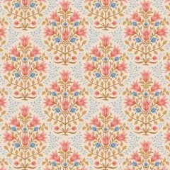 Musterwiederholung des Tulpen-Blütendesigns in der Übersicht.
