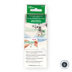 Vorderseite der Verpackung mit Anwendungsfoto an der Nähmaschine
