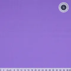 Uni lila Popeline Amethyst flach fotografiert mit Lineal bis 40 cm zur Größeneinordnung