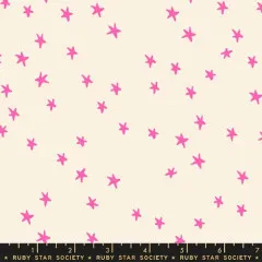 Digitale Rapportdarstellung des Sternenmusters mit „Ruby Star Society“-Schriftzug als Maßband-Optik.