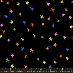 Digitale Rapportdarstellung des Sternenmusters mit „Ruby Star Society“-Schriftzug als Maßband-Optik.