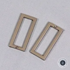 ByAnnie's - 1.5inch Rectangle Ring Flat - Nickel