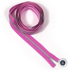 Sassafras Lane Designs - Reißverschluss #5 - purple Stripe - Nickel