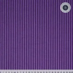 Baumwollstoff Riley Blake Tonal Stripe Eggplant mit feinen violetten Streifen, Lineal zeigt Streifenbreite 3 mm