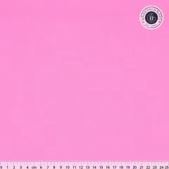 Uni pinker Patchworkstoff Rock Candy flach ausgebreitet mit Zentimeterleiste als Größenvergleich