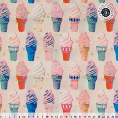 Ruby Star Society - Best Day Ever - Ice Cream Novelty Kitsch Retro Vintage - Metallic Natural