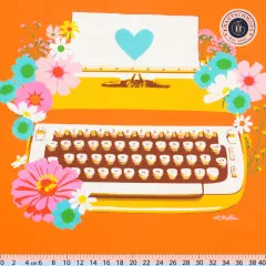 Ruby Star Society - Best Day Ever Panel Multi - Typewriter Novelty Kitsch Retro