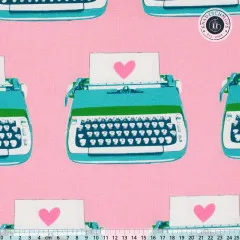 Canvas - Ruby Star Society - Best Day Ever - Typewriters Canvas Novelty Kitsch Retro - Posy