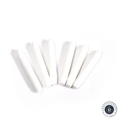 Sechs weiße Filz-Ersatzspitzen für den Sewline Aqua Eraser Pen, fächerförmig angeordnet