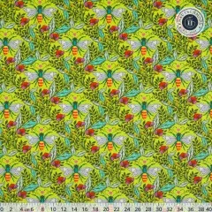 Tula Pink Baumwoll Designerstoff - Full Moon Forest II - Shake Your Honey Maker - Enchanted