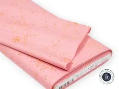Gefalteter Stoffballen der Ruby Star Society Speckled-Kollektion in Balmy mit Herstelleretikett am Rand.