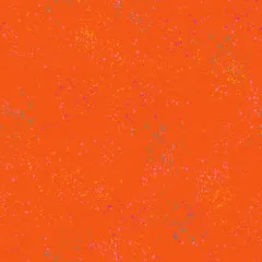Stoffmusteransicht des gesprenkelten Canvas in Goldfish mit orangefarbenem Fond