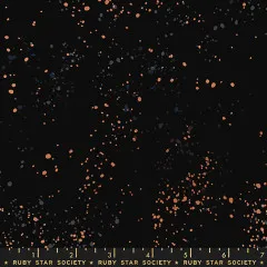Nahaufnahme des Speckled-Musters mit metallic-orangen und grauen Farbtupfern