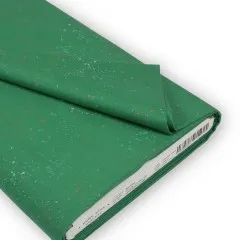 Gefalteter Stoffballen in Emerald Green mit Ruby-Star-Society-Etikett der Kollektion Speckled von Rashida Coleman-Hale.